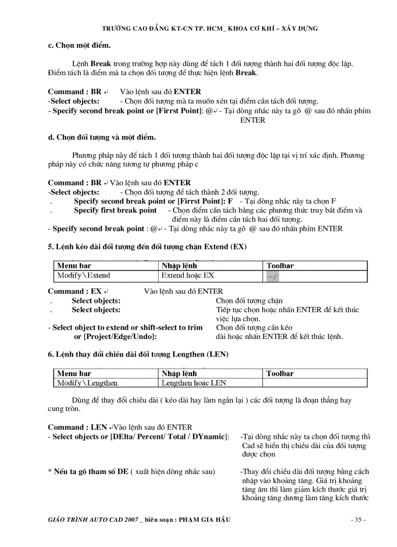 image for page Giáo trình autocad 2007 và toàn bộ lệnh tắt autocad