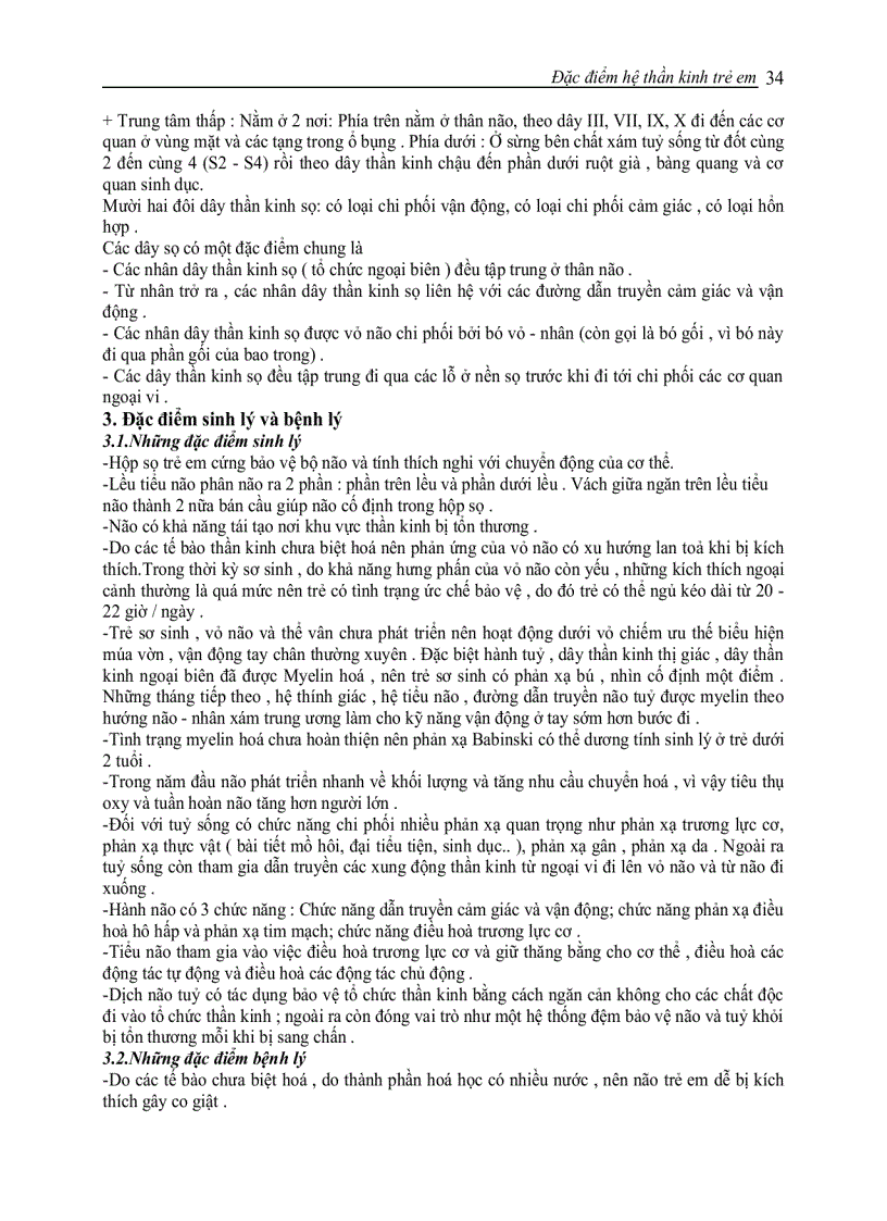 image for page Hệ thần kinh trẻ em