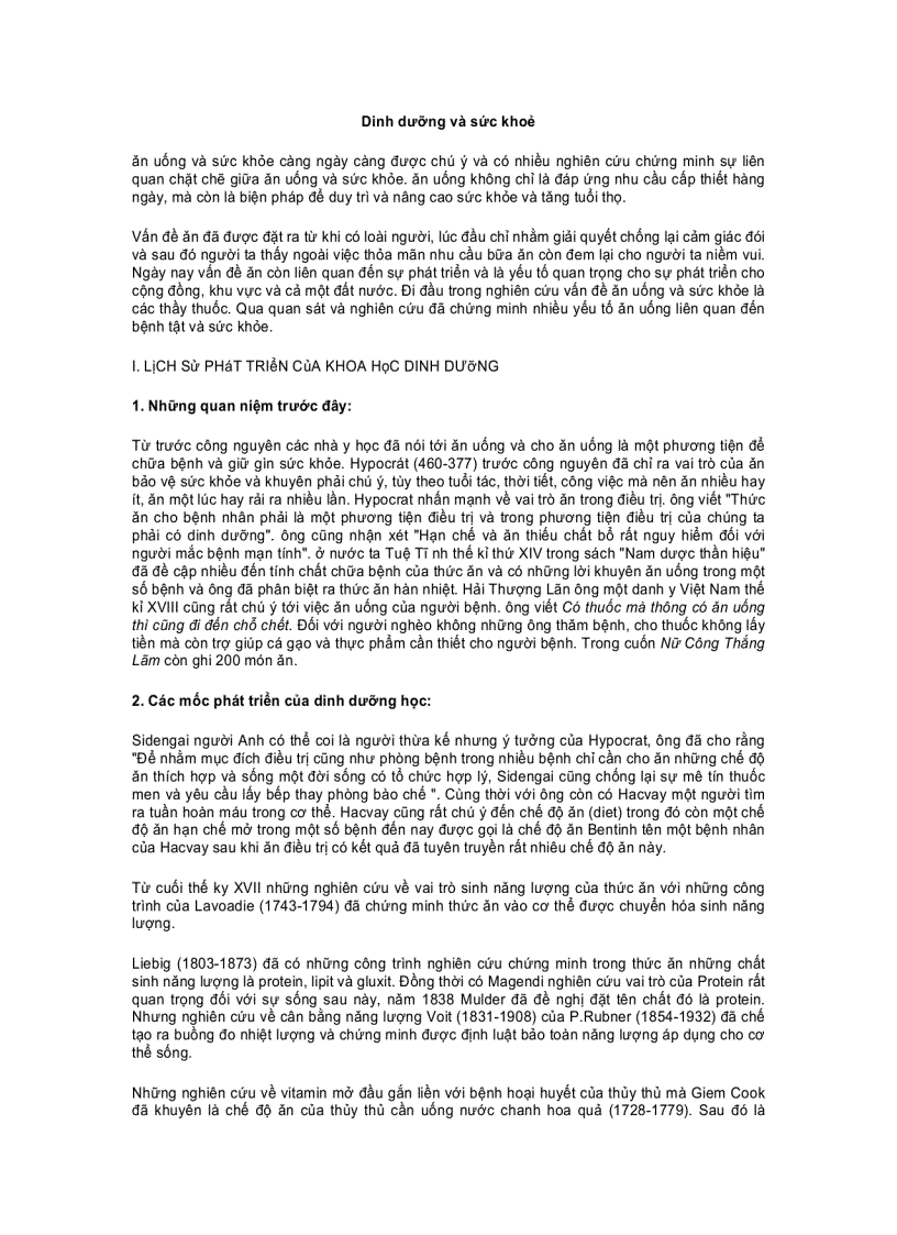 image for page Sức khỏe và chế độ dinh dưỡng