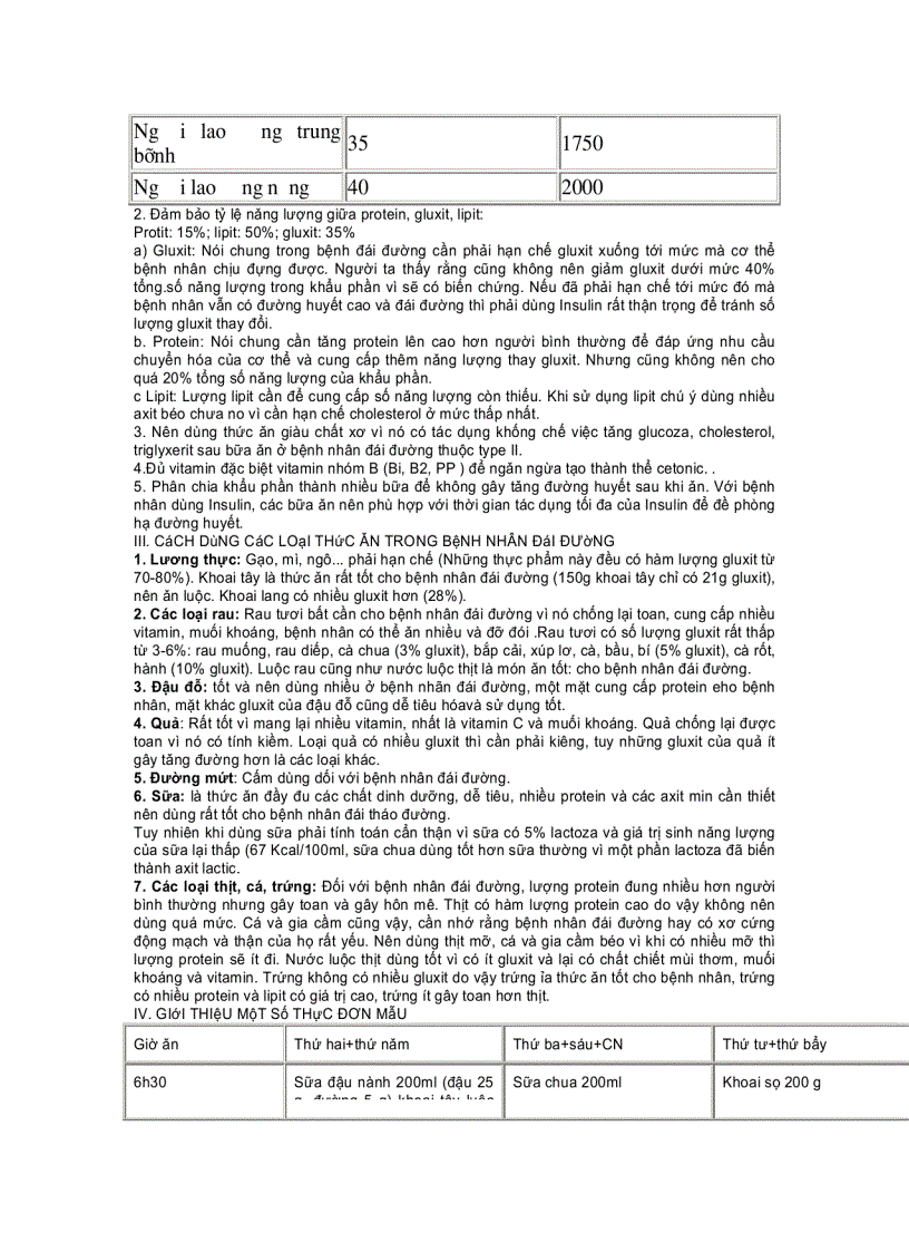 image for page Chế độ điều trị trong một số bệnh