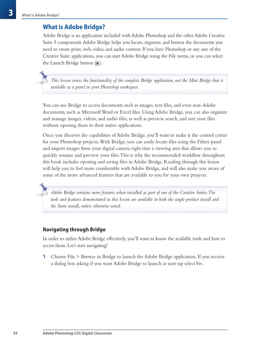 image for page Opening a fi le from Adobe Bridge