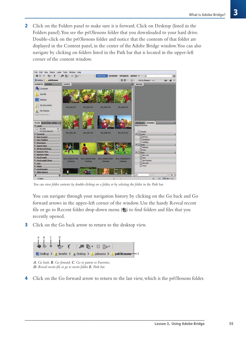image for page Opening a fi le from Adobe Bridge