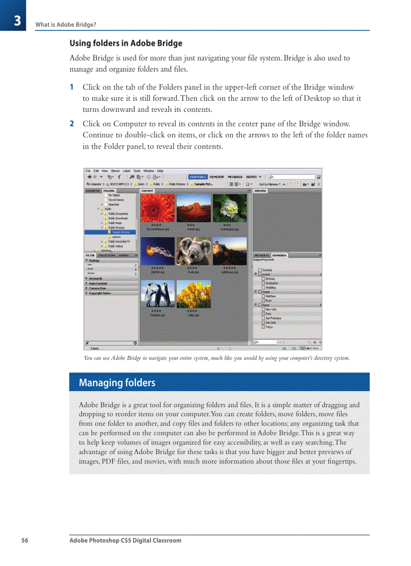 image for page Opening a fi le from Adobe Bridge