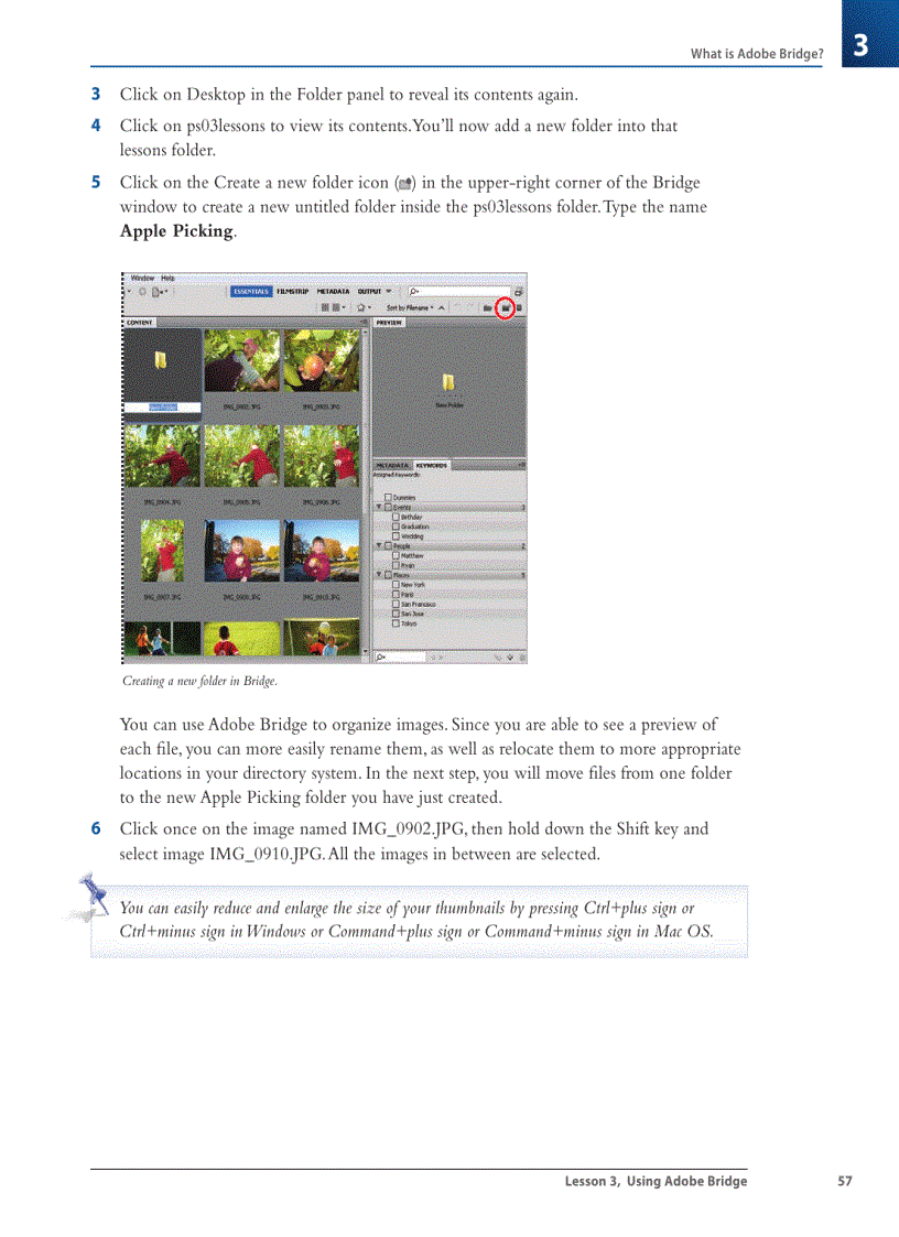 image for page Opening a fi le from Adobe Bridge