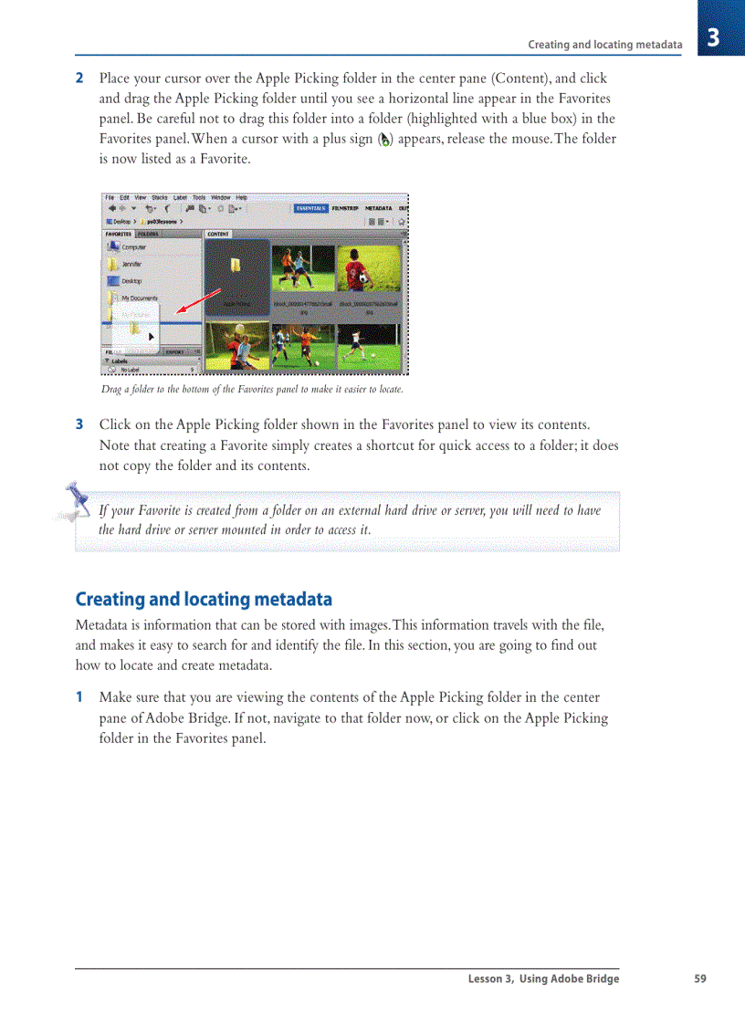 image for page Opening a fi le from Adobe Bridge