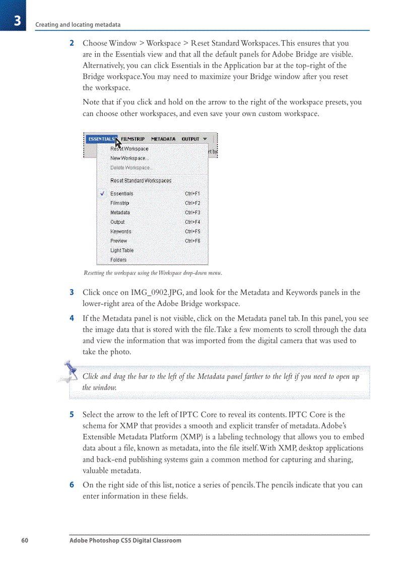 image for page Opening a fi le from Adobe Bridge