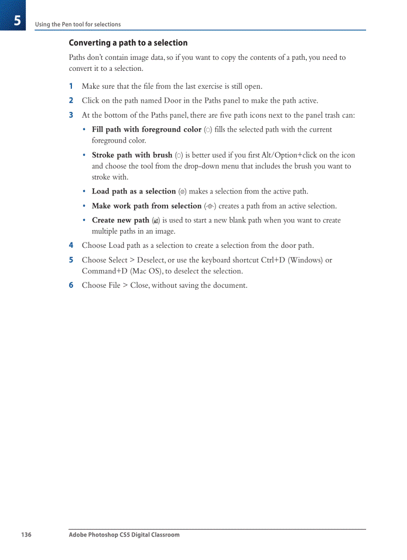 image for page Copying and pasting a selection