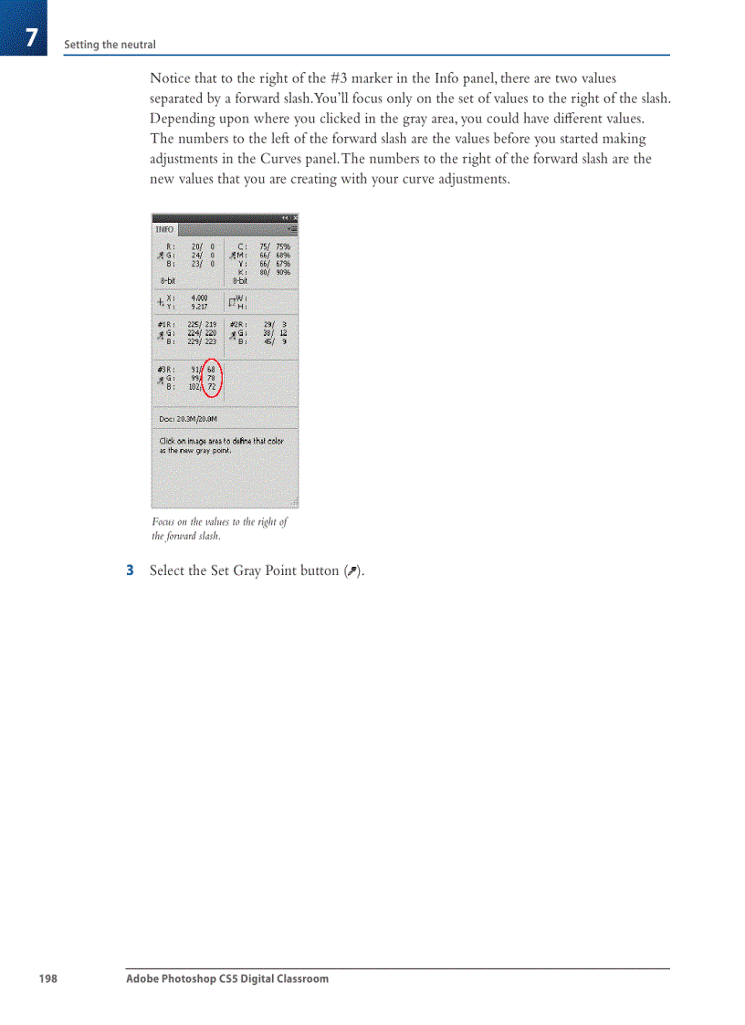 image for page Adjusting the midtones