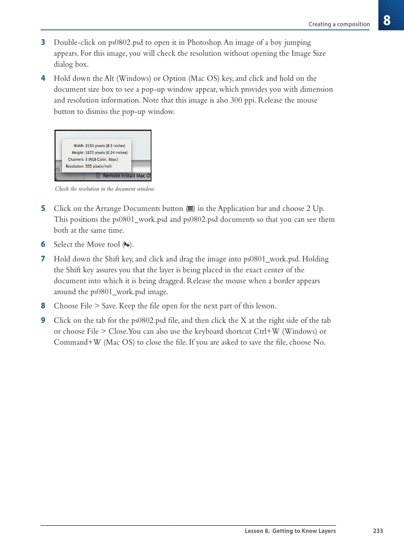 image for page Changing the visibility of a layer