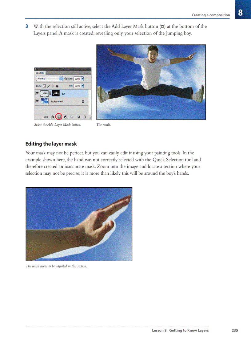 image for page Changing the visibility of a layer