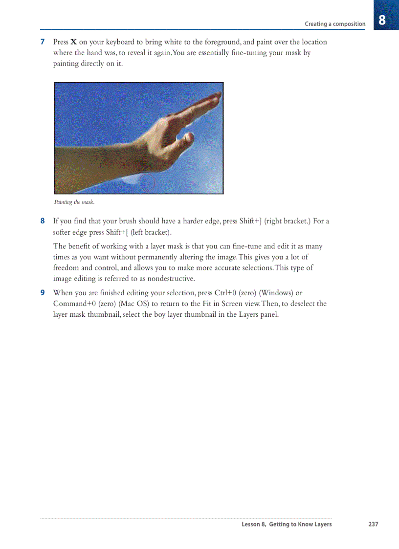 image for page Changing the visibility of a layer