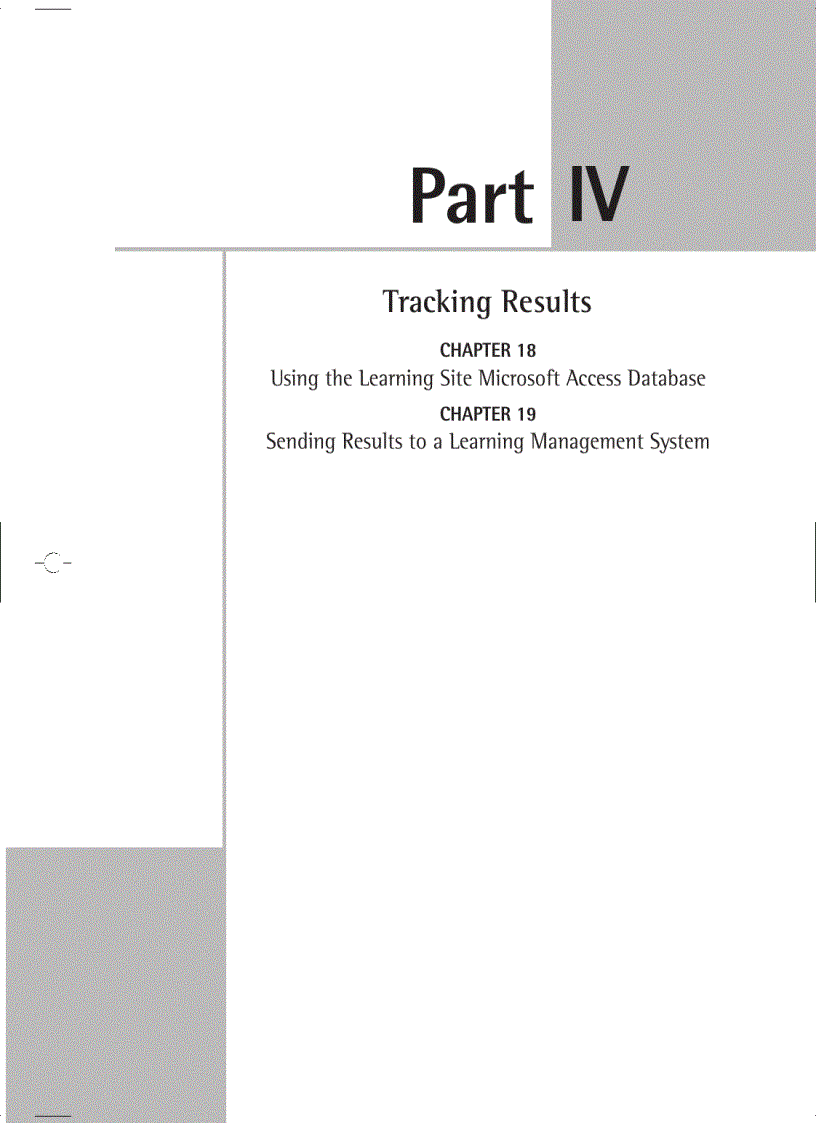 Using the Learning Site Microsoft Access Database