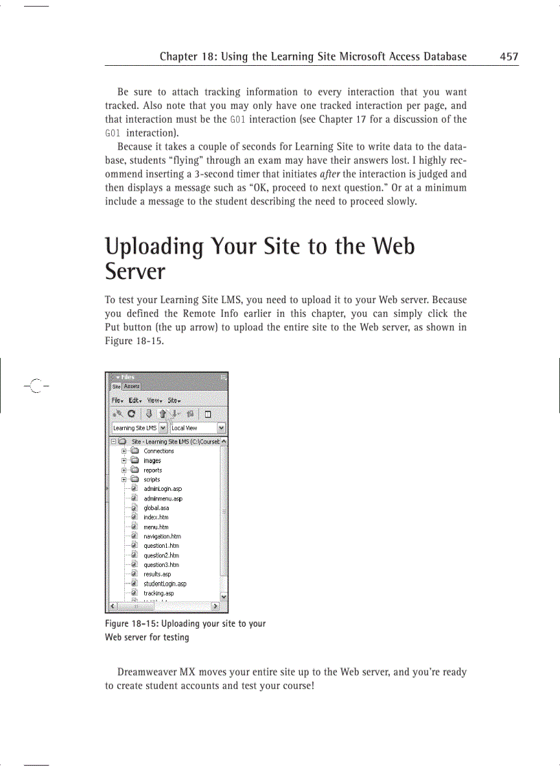 image for page Using the Learning Site Microsoft Access Database