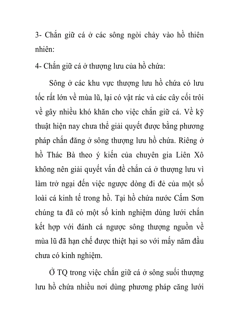 image for page Chắn giữ và bảo vệ cá ở mặt nước lớn