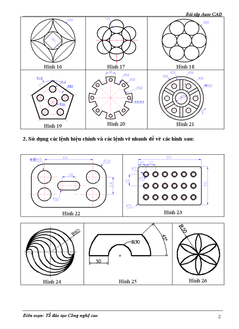 image for page Bài tập AutoCAD