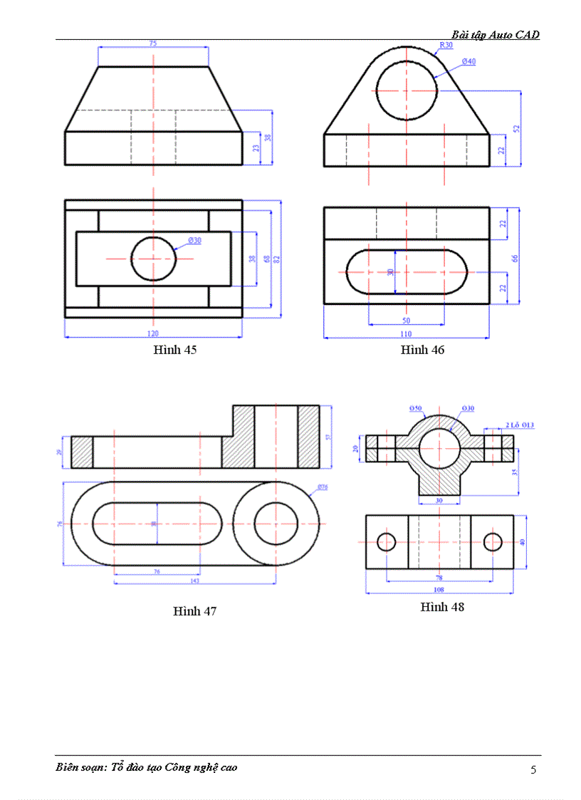 image for page Bài tập AutoCAD