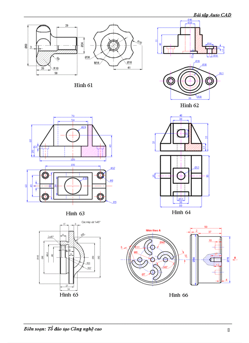image for page Bài tập AutoCAD