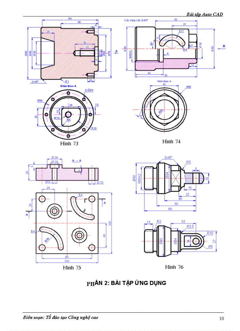 image for page Bài tập AutoCAD