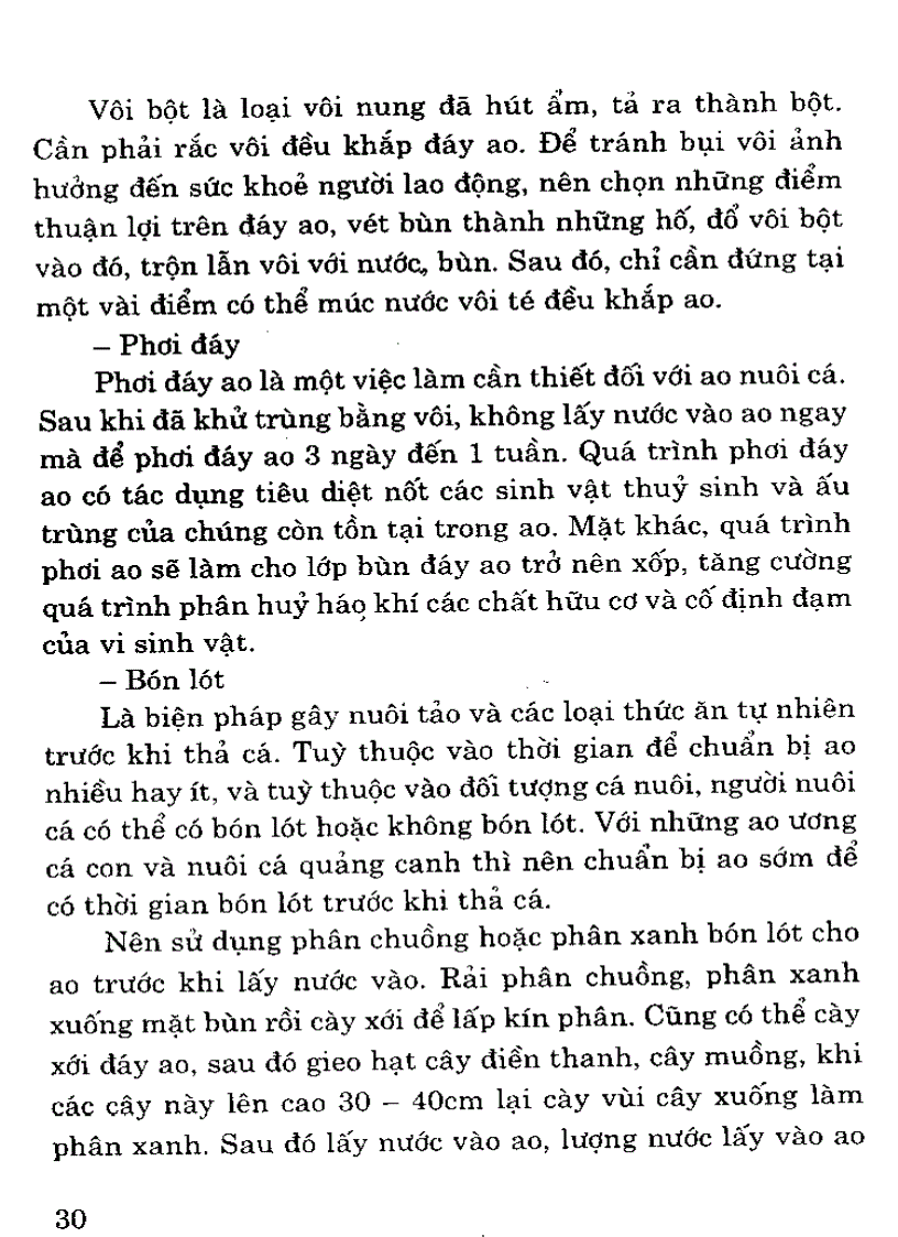 image for page Quản lý môi trường ao trong quá trình nuôi cá