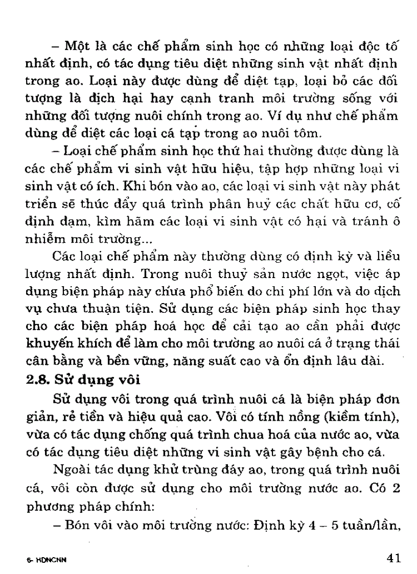 image for page Quản lý môi trường ao trong quá trình nuôi cá