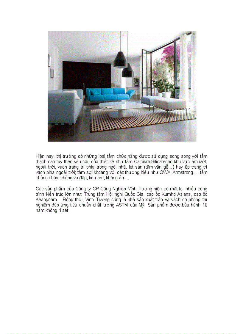 image for page Nét uyển chuyển của trần và vách thạch cao trong thiết kế nhà