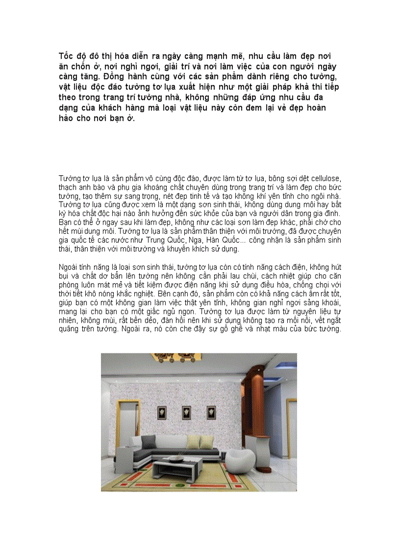 image for page Tường tơ lụa vật liệu hoàn hảo cho bức tường nhà bạn