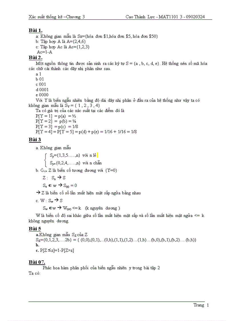 image for page Sách xác suất thống kê và bài tập kèm theo