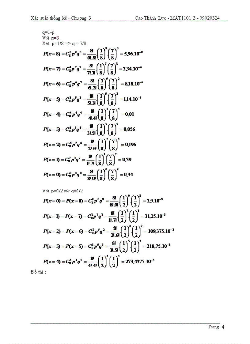image for page Sách xác suất thống kê và bài tập kèm theo