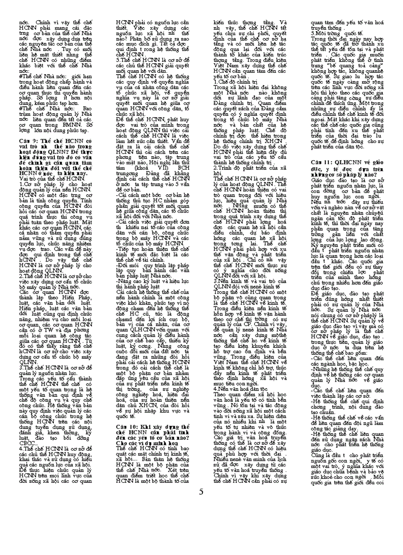 image for page 25 câu hỏi và trả lời môn Hành chính công ruột mèo