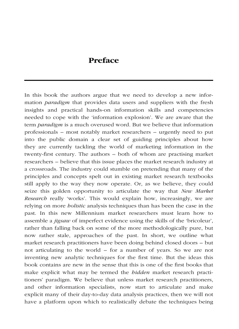 image for page Inside information Making Sense of Marketing Data