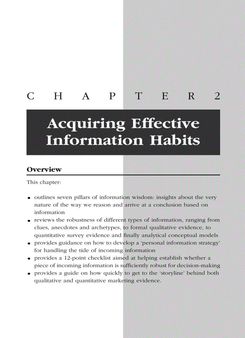 image for page Inside information Making Sense of Marketing Data