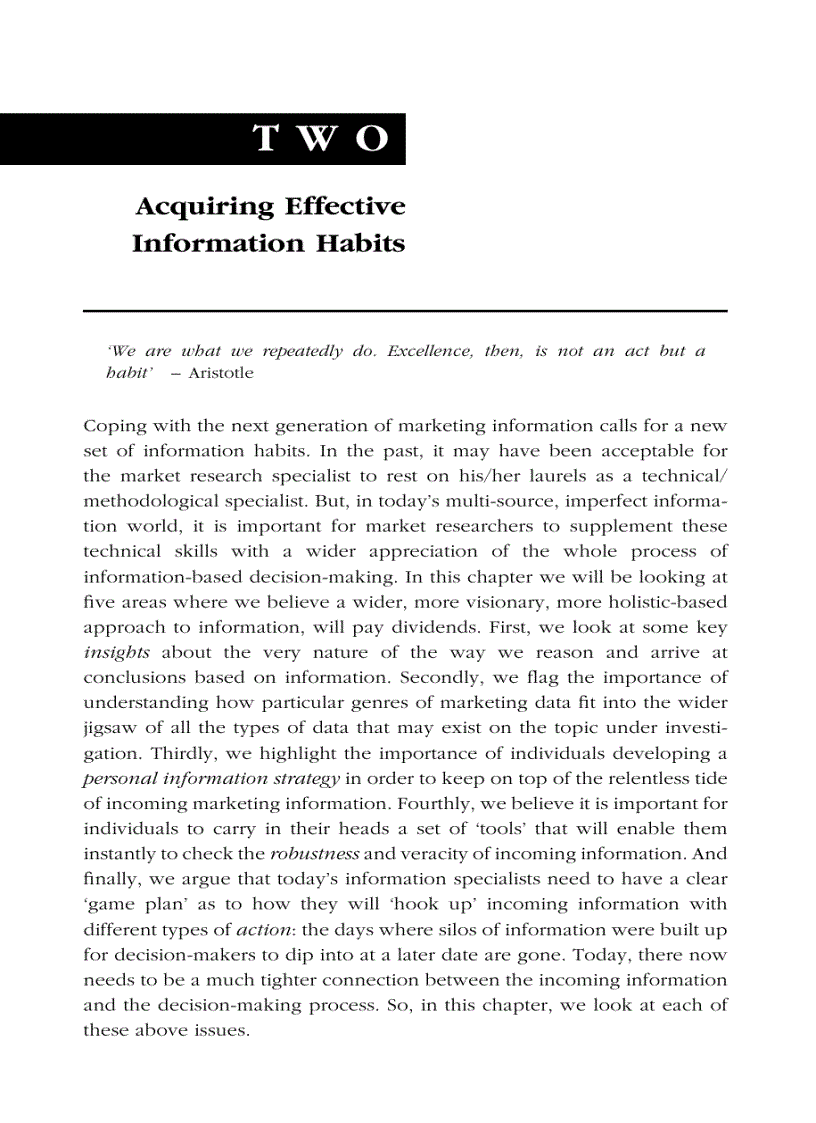 image for page Inside information Making Sense of Marketing Data