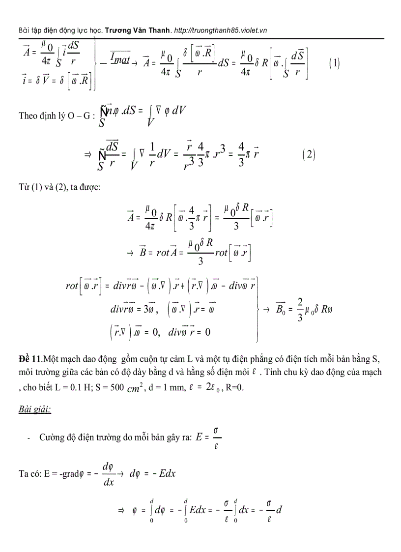 image for page Bài tập Điện Động Lực Học Trương Văn Thanh