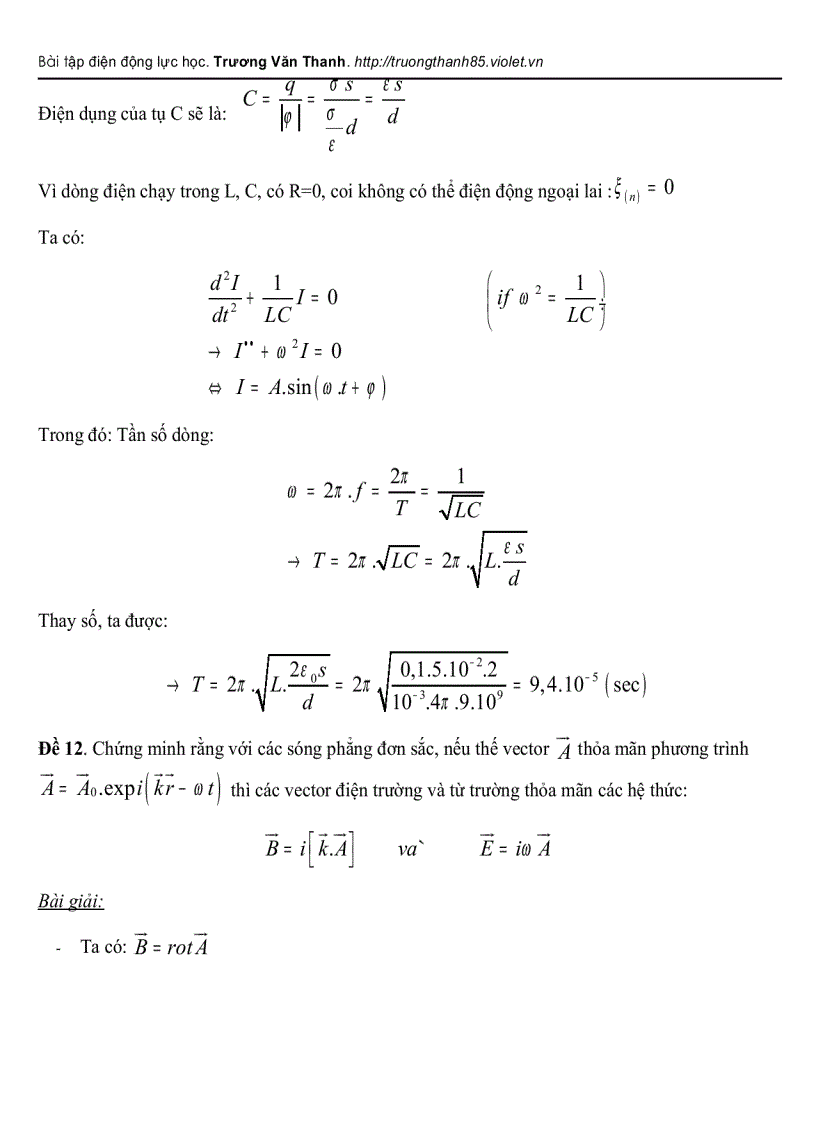 image for page Bài tập Điện Động Lực Học Trương Văn Thanh