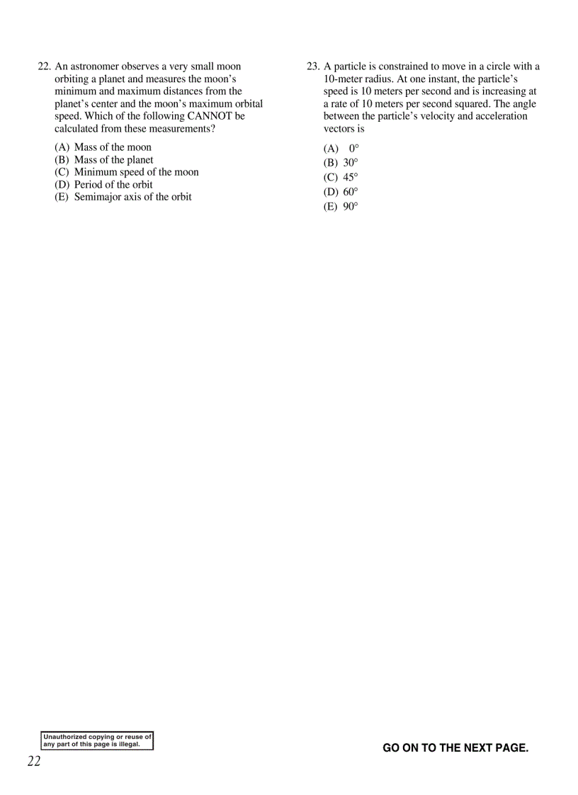image for page Đề thi GRE Physics mẫu của ETS