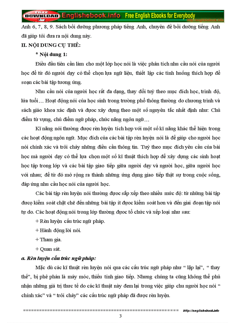 image for page Tips for teaching speaking English in Middle school