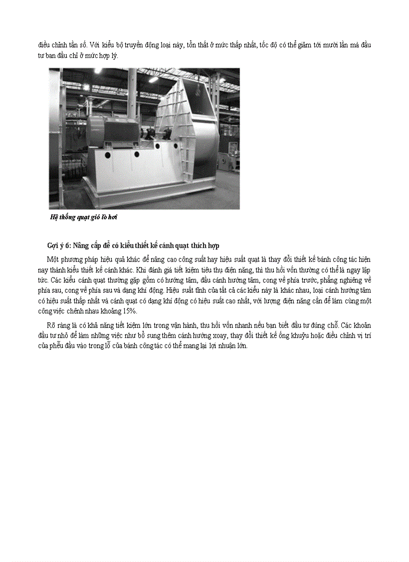 image for page Một số ý kiến đóng góp quan trọng về hệ thống quạt gió lò hơi