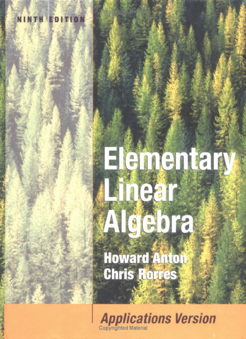 Đại số tuyến tính Elementary Linear Algebra with Applications 9 edi tion