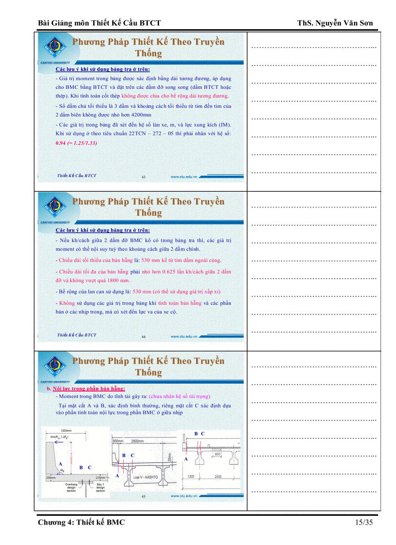 image for page Giáo trình kết cấu cầu bê tông cốt thép Đại học cần thơ 1