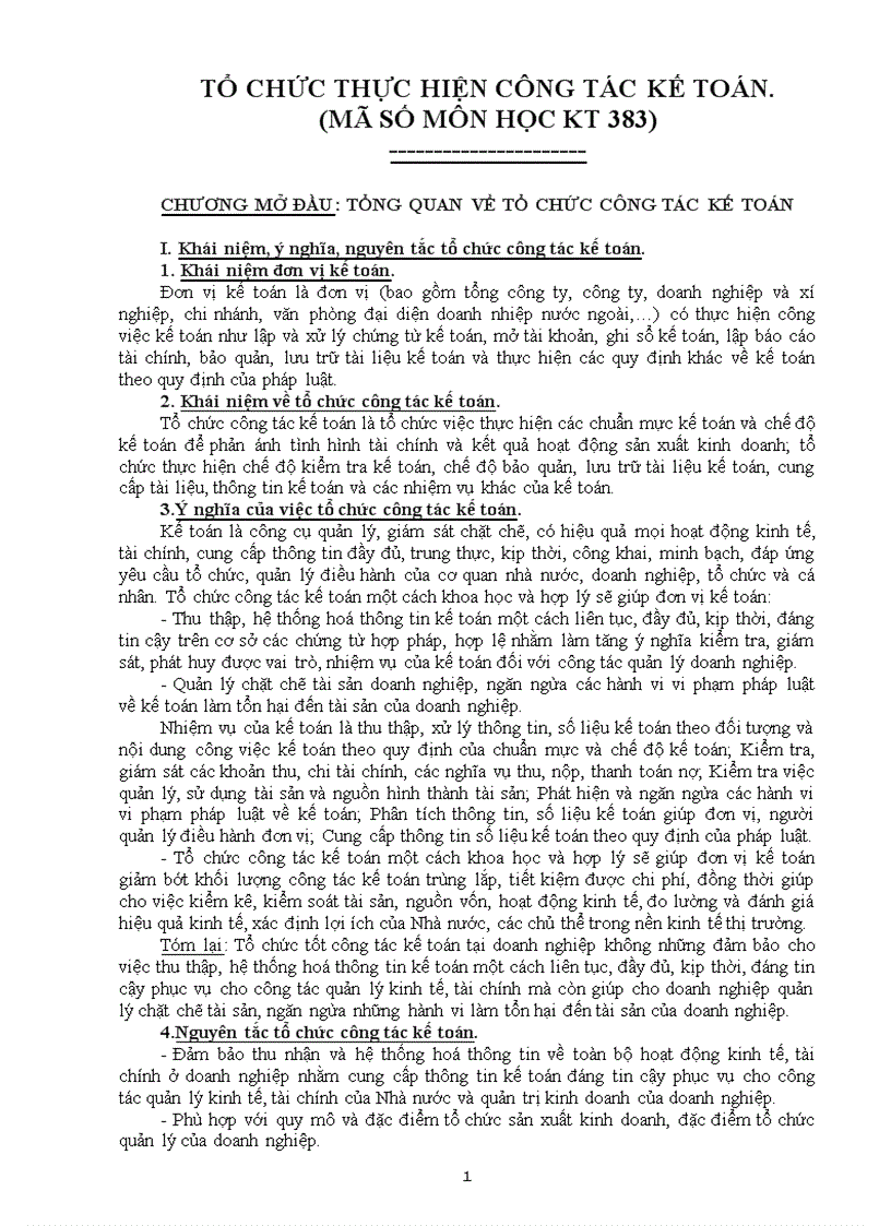 image for page Bài giảng môn tổ chức thực hiện công tác kế toán