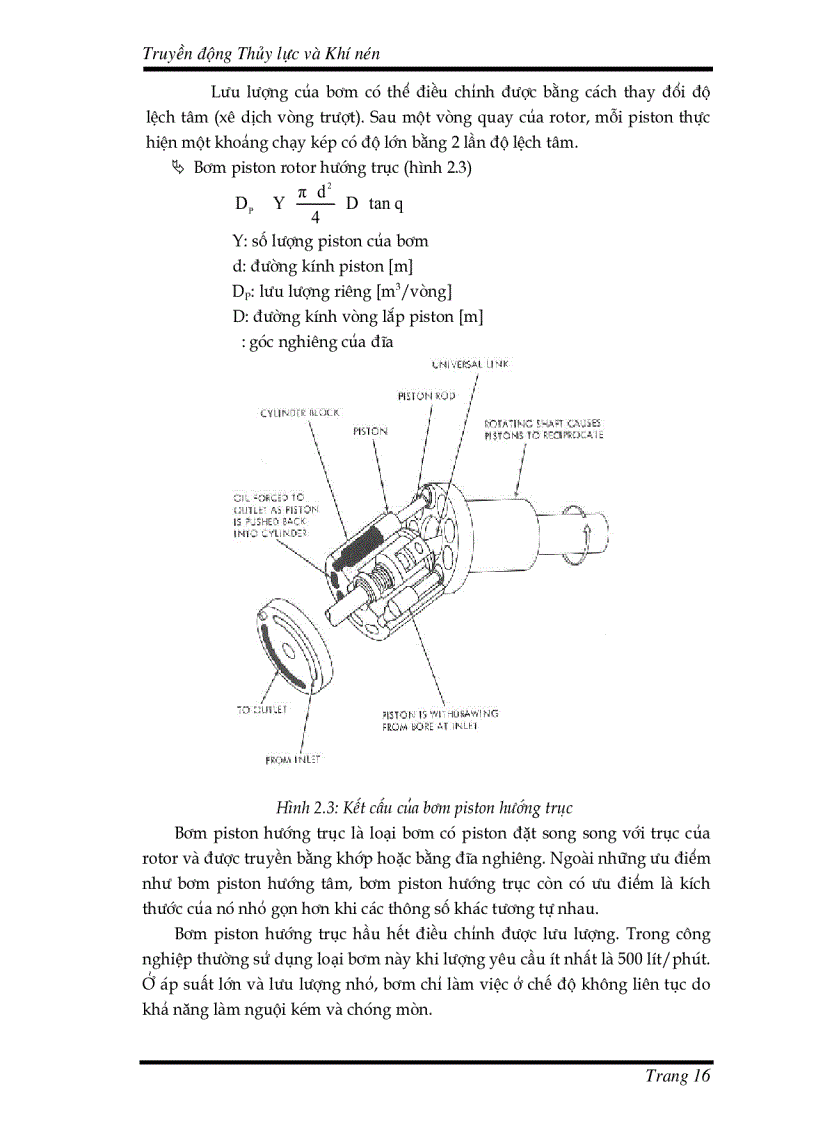 image for page Bài giảng truyền động thủy lực và khí nén Đại học Cần Thơ