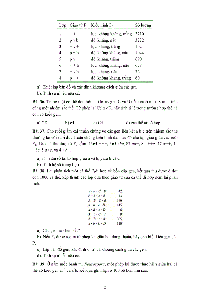 image for page Lý thuyết và bài tập môn di truyền học đại học Cần Thơ