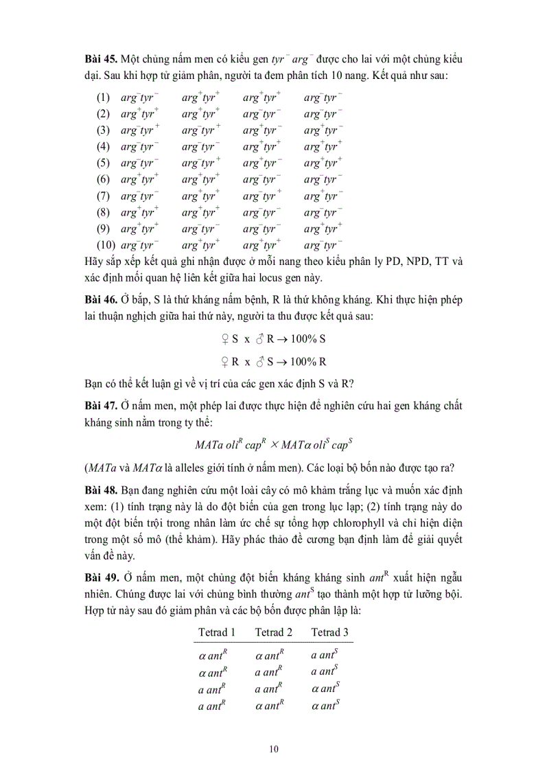 image for page Lý thuyết và bài tập môn di truyền học đại học Cần Thơ