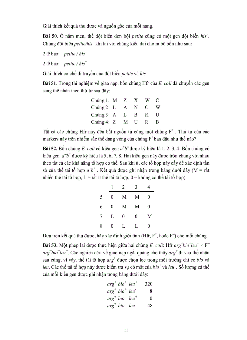 image for page Lý thuyết và bài tập môn di truyền học đại học Cần Thơ