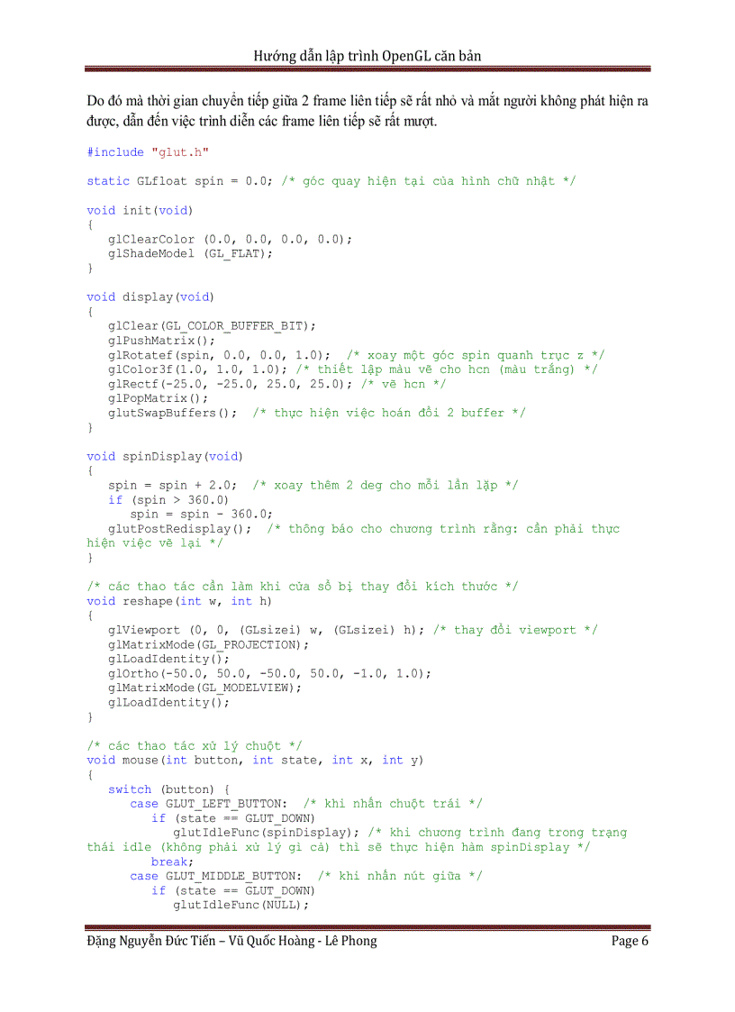 image for page Giáo trình về thư viện đồ họa Glut trong C