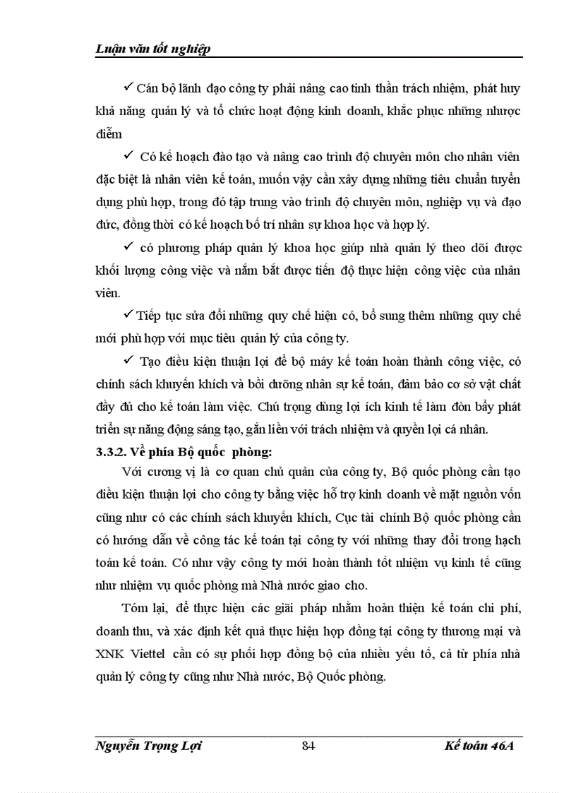 image for page Hoàn thiện kế toán chi phí doanh thu và xác định kết quả kinh doanh dịch vụ tại Công ty thương mại và xuất nhập khẩu Viettel