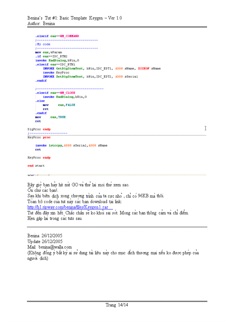 image for page Basic template Keygen