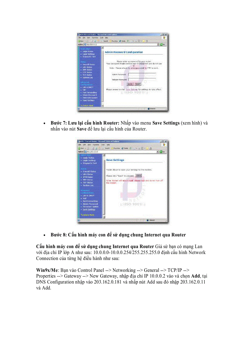 image for page Hướng dẫn cài đặt Modem Aztech Ethernet USB Router DSL 305EU 305E