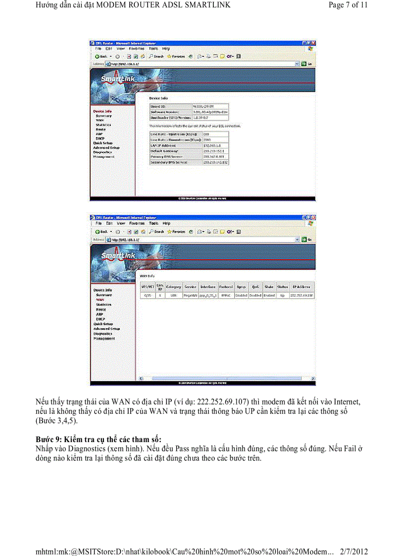 image for page Modem router adsl smartlink