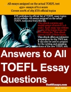 Answer to all TOEFL essay